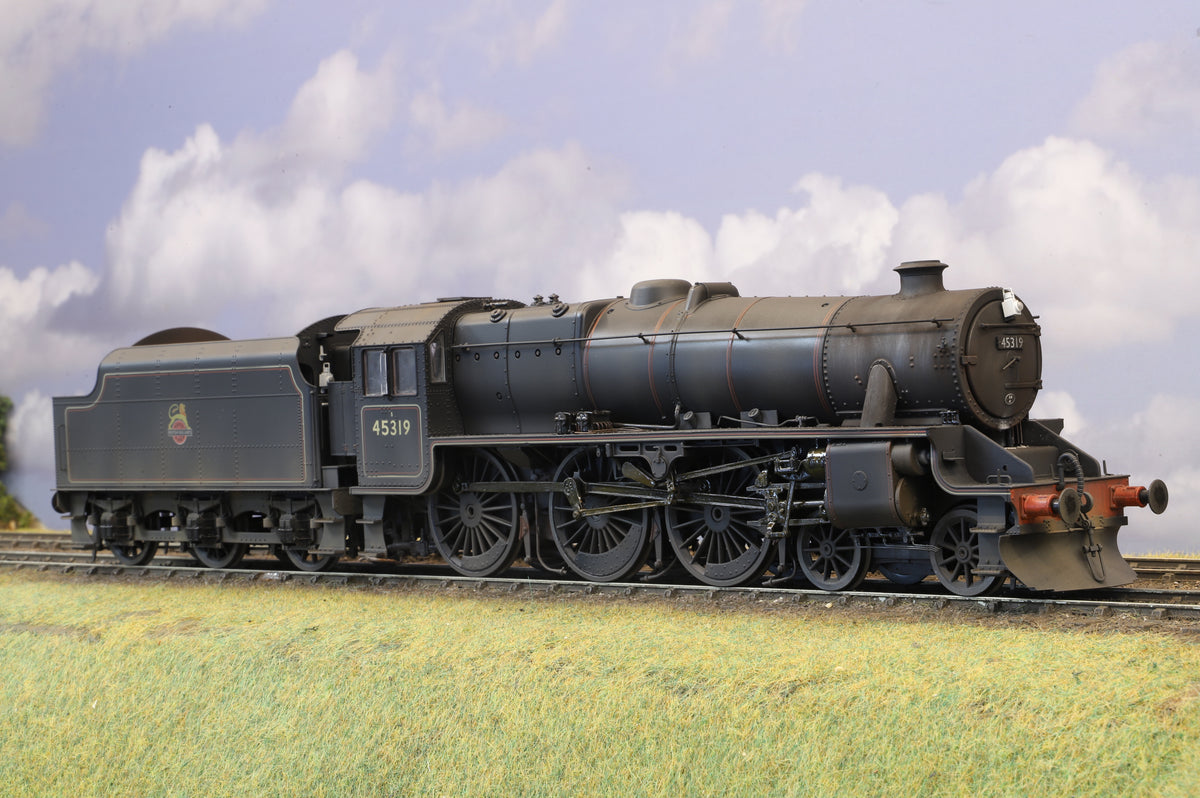 Finescale O Gauge Ellis Clark Trains Black Five No.45319 (Riveted Tender)(Tablet Catcher Fitted), DCC Sound, Pro Weathered