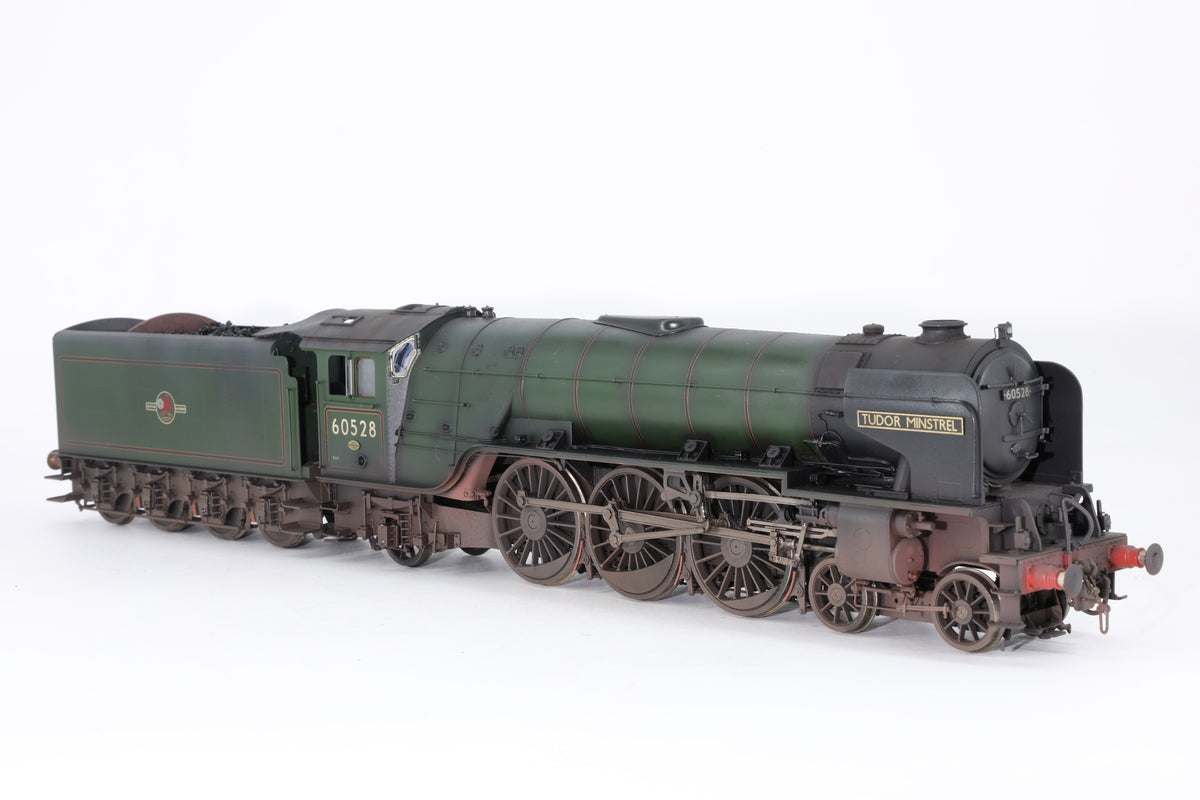Golden Age Models Finescale O Gauge Peppercorn Class A2 No. 60528 'Tudor Minstrel' BR Green Late Crest DCC Sound & Smoke Pro-Weathered