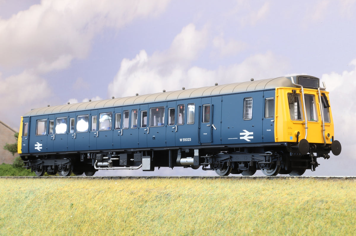 Dapol Finescale O Gauge Class 121 Railcar No. W55023 BR Blue DCC Sound