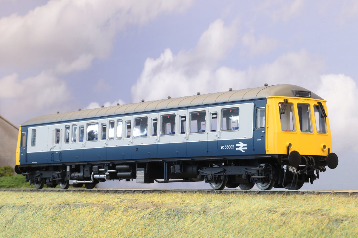 Dapol Finescale O Gauge Class 122 Railcar No. SC55002 Blue & Grey DCC Sound