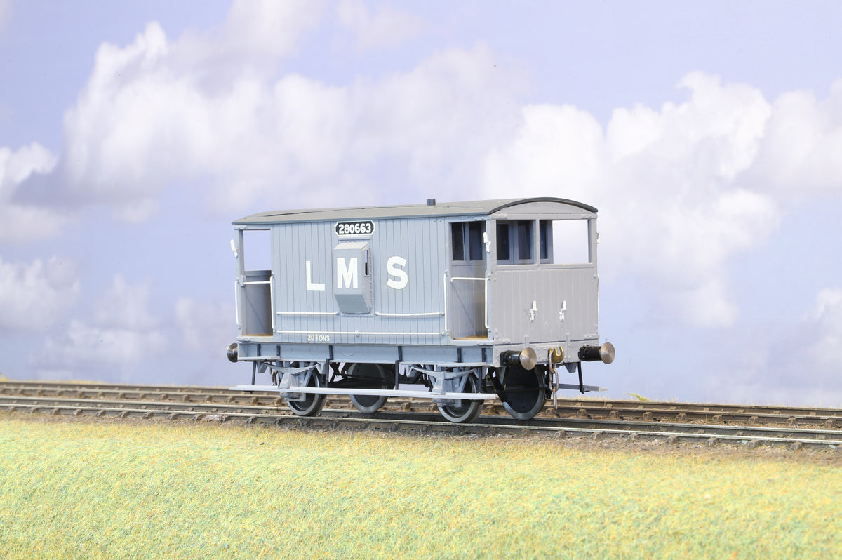 Parkside Finescale O Gauge (Kit-Built) LMS 20 Ton Brake Van No.280663
