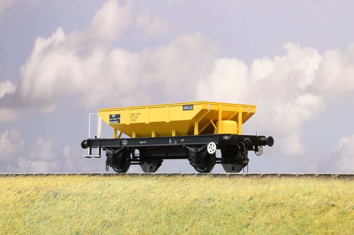 Heljan Finescale O Gauge &#39;Catfish&#39; Hopper BR Civil Engineers Yellow