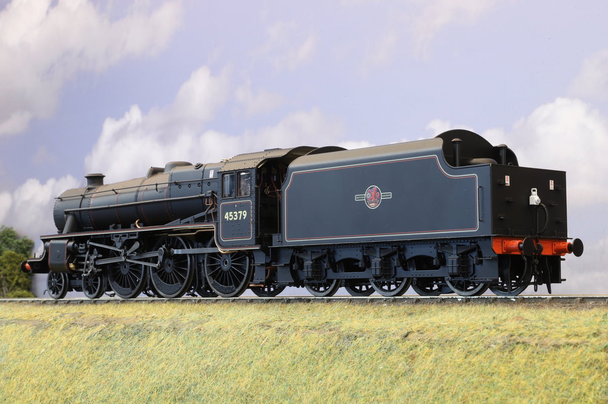 Finescale O Gauge Ellis Clark Trains Black 5 No. 45379, BR Lined Black , Late Crest