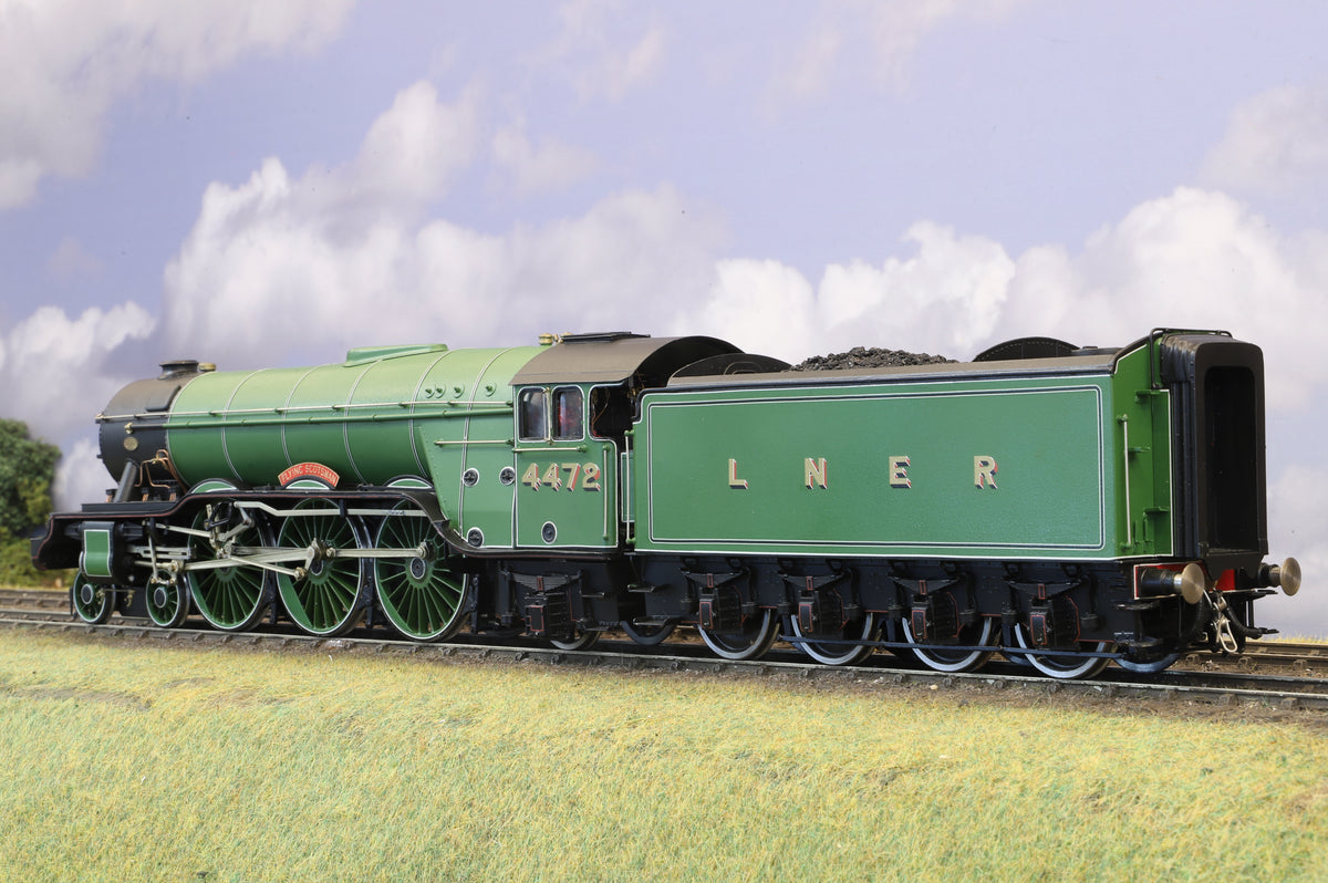 DJH Finescale O Gauge (Custom No. 1 Shop) LNER Class A3 No. 4472 'Flying Scotsman' Apple Green, DCC Sound