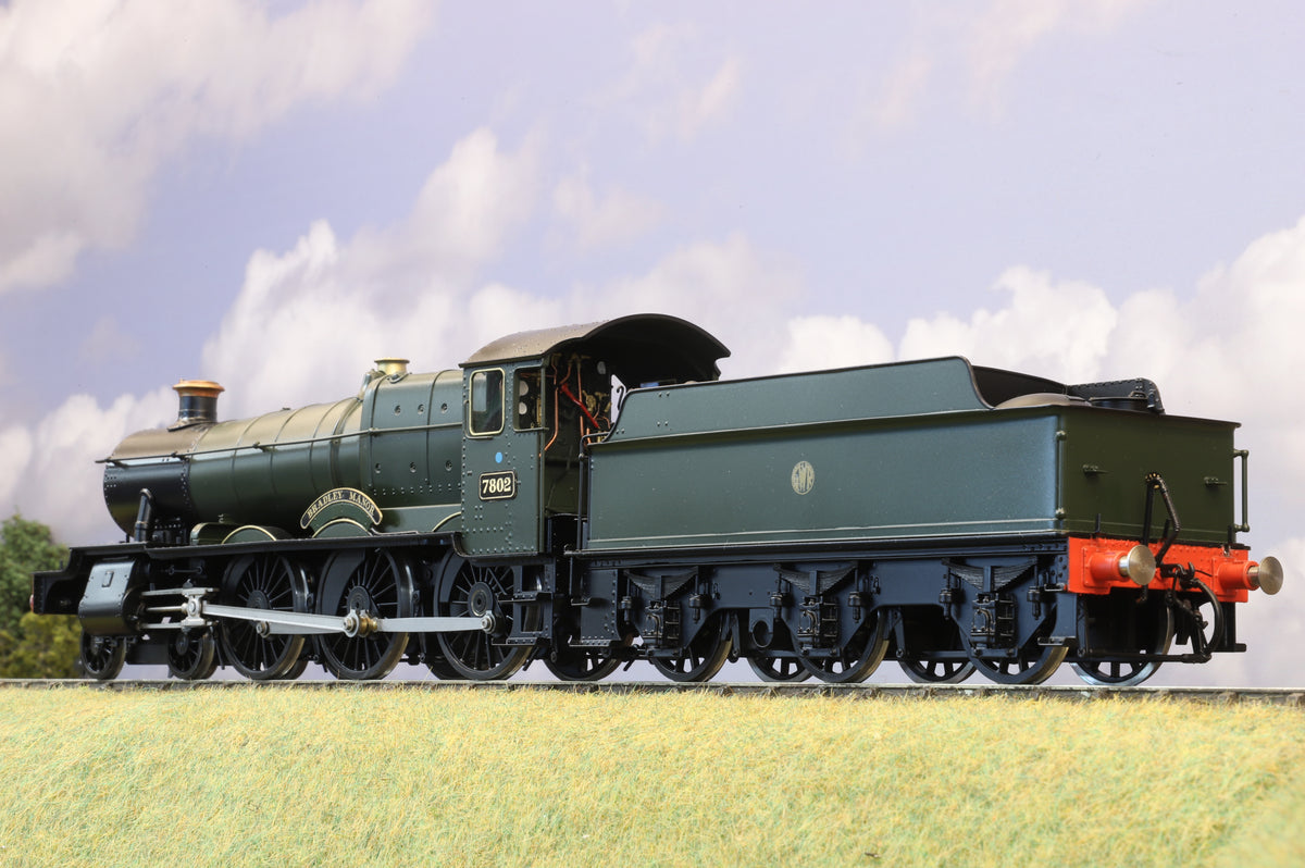 Sancheng Finescale O Gauge GWR 'Manor' No. 7802 'Bradley Manor' Shirtbutton Green DCC Sound & Smoke