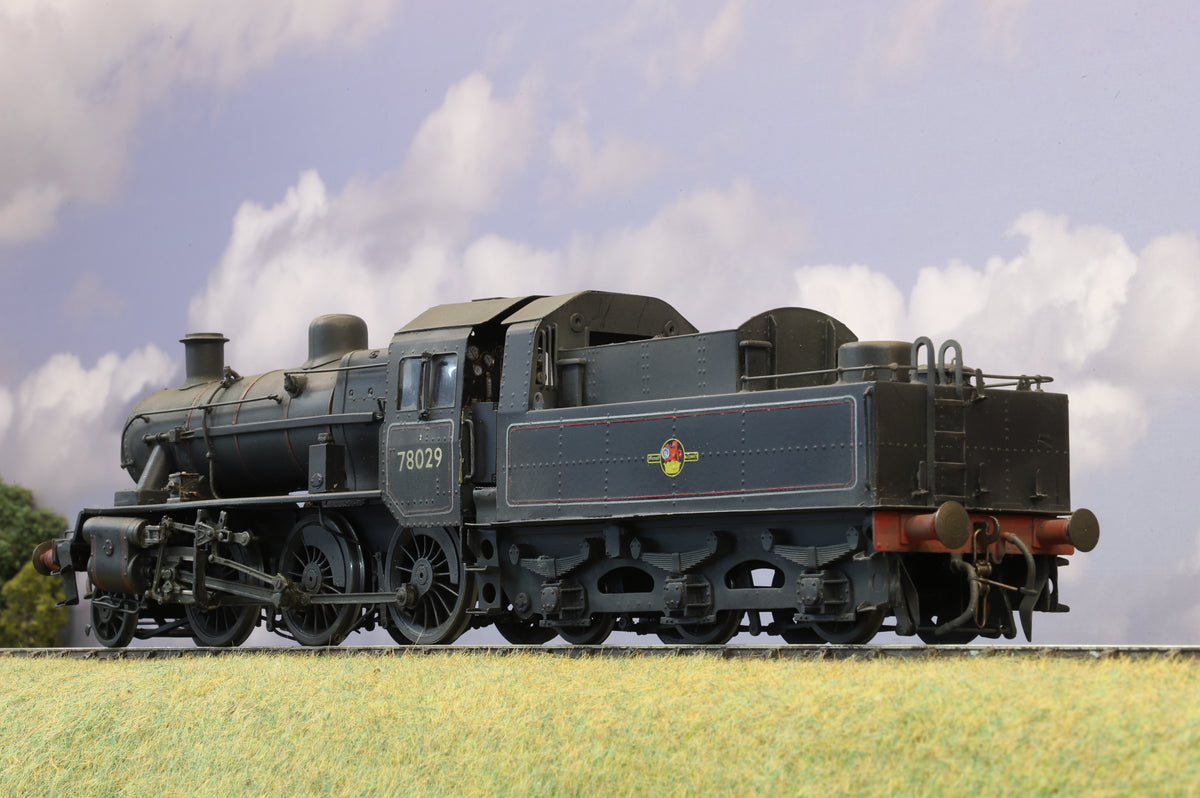 DJH Kit-built Finescale O Gauge BR Standard 2MT No.78029, BR Black, Weathered