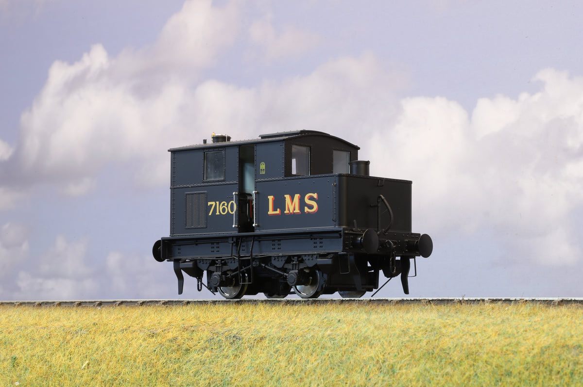 Dapol Finescale O Gauge Sentinel Steam Shunter No. 7160 LMS Black DCC Sound