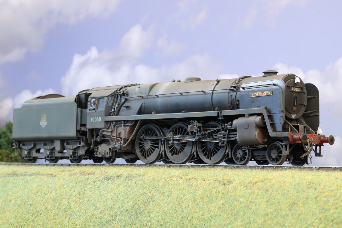 DJH Finescale O Gauge (Kit-Built) BR Britannia Class 70050 'Firth of Clyde' BR Green Early Crest, Pro-Weathered