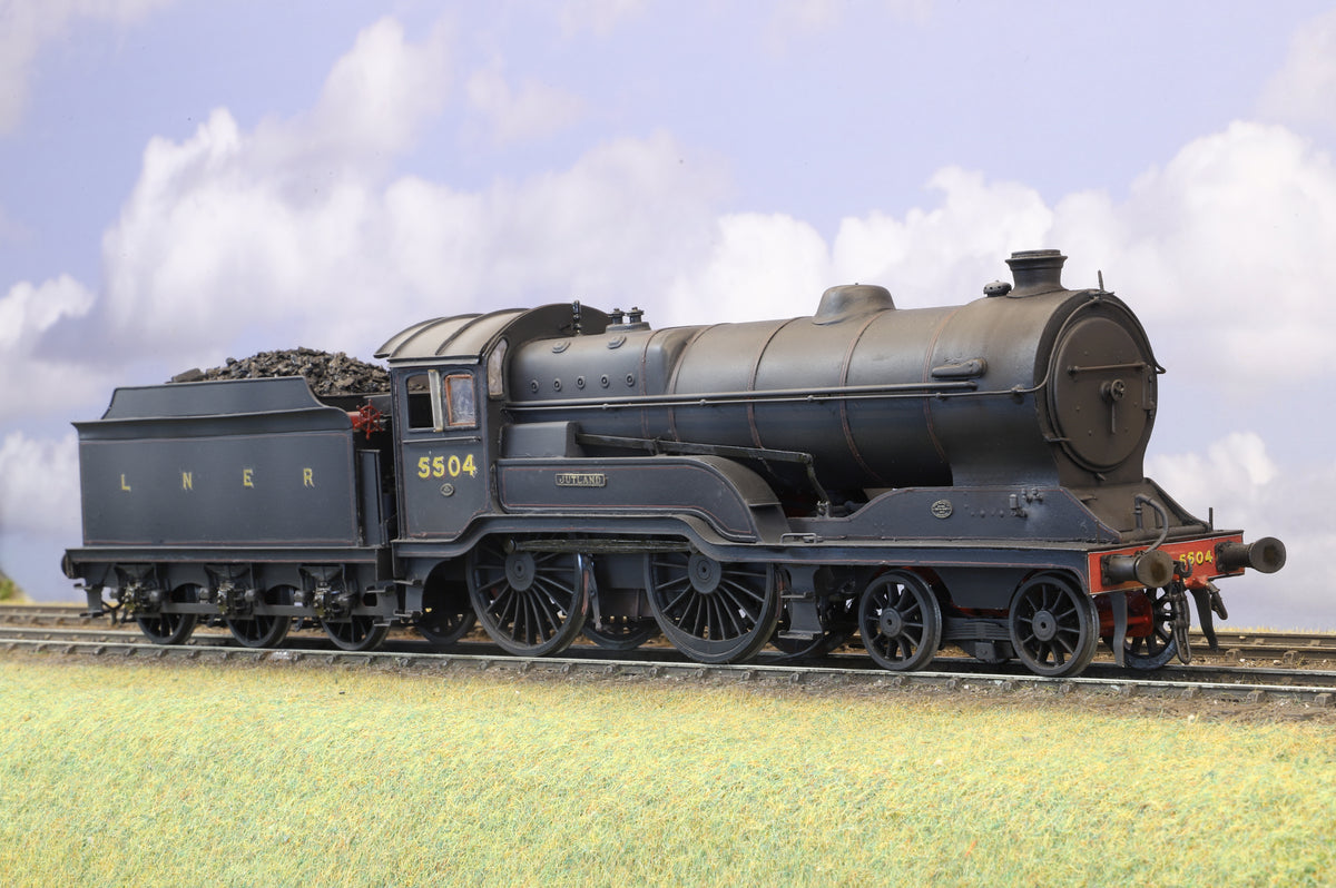 Finescale O Gauge (Kit-Built) ex-GCR D11 No. 5504 LNER Black DCC Sound & Smoke Pro-Weathered