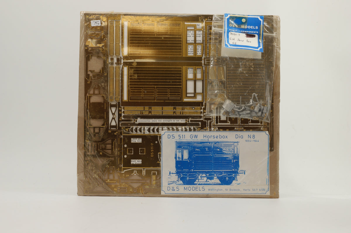 D&S Models Finescale O Gauge GWR Horsebox (Diagram N8) Kit