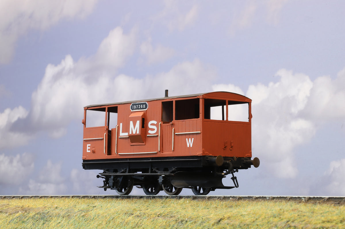 Kit-built Finescale O Gauge LMS Oyster Brake Van No. 197268