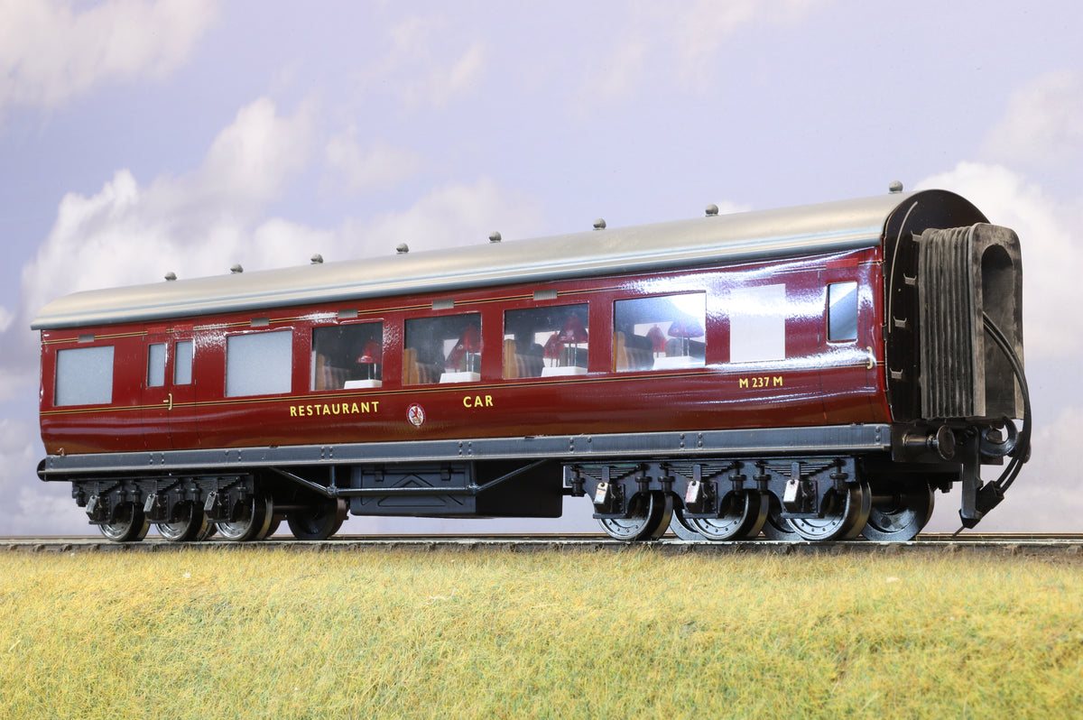Darstaed Coarse Scale O LMS Period II Dining Car BR Maroon