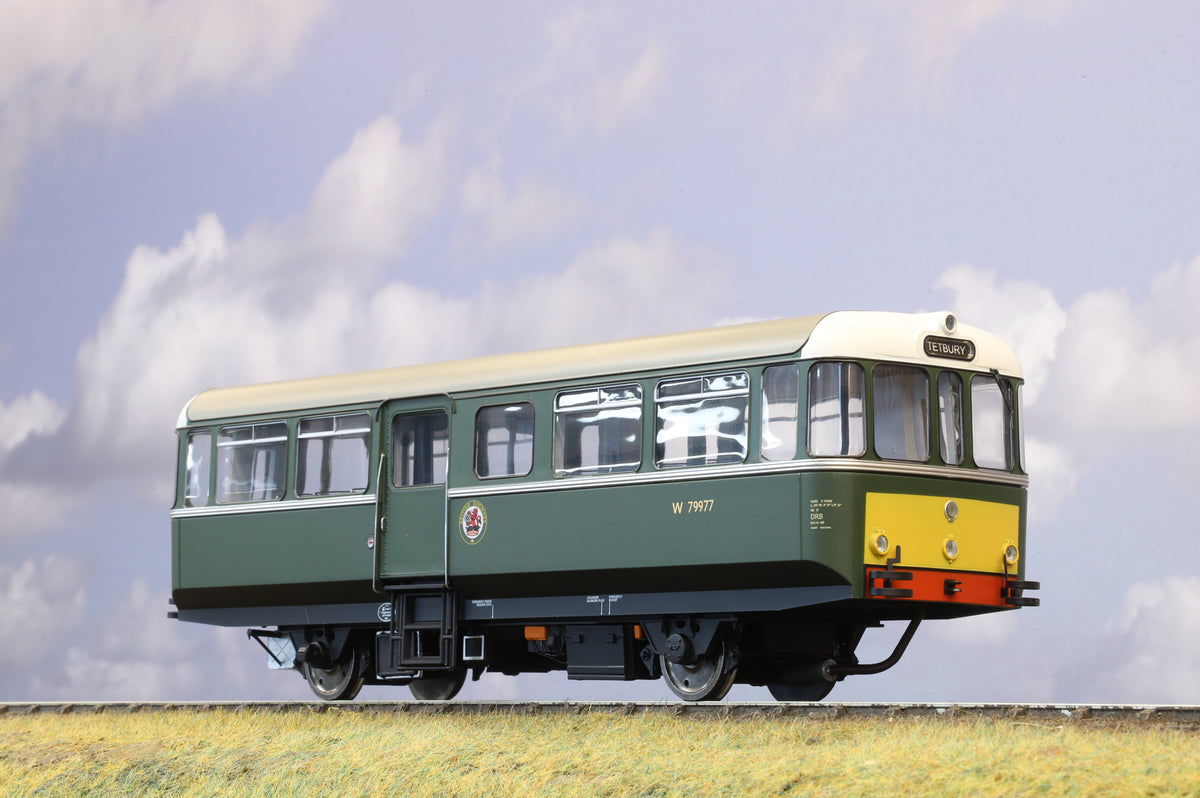 Heljan 7mm Finescale O Gauge 88911 BR Green AC Railbus &#39;W79977&#39;