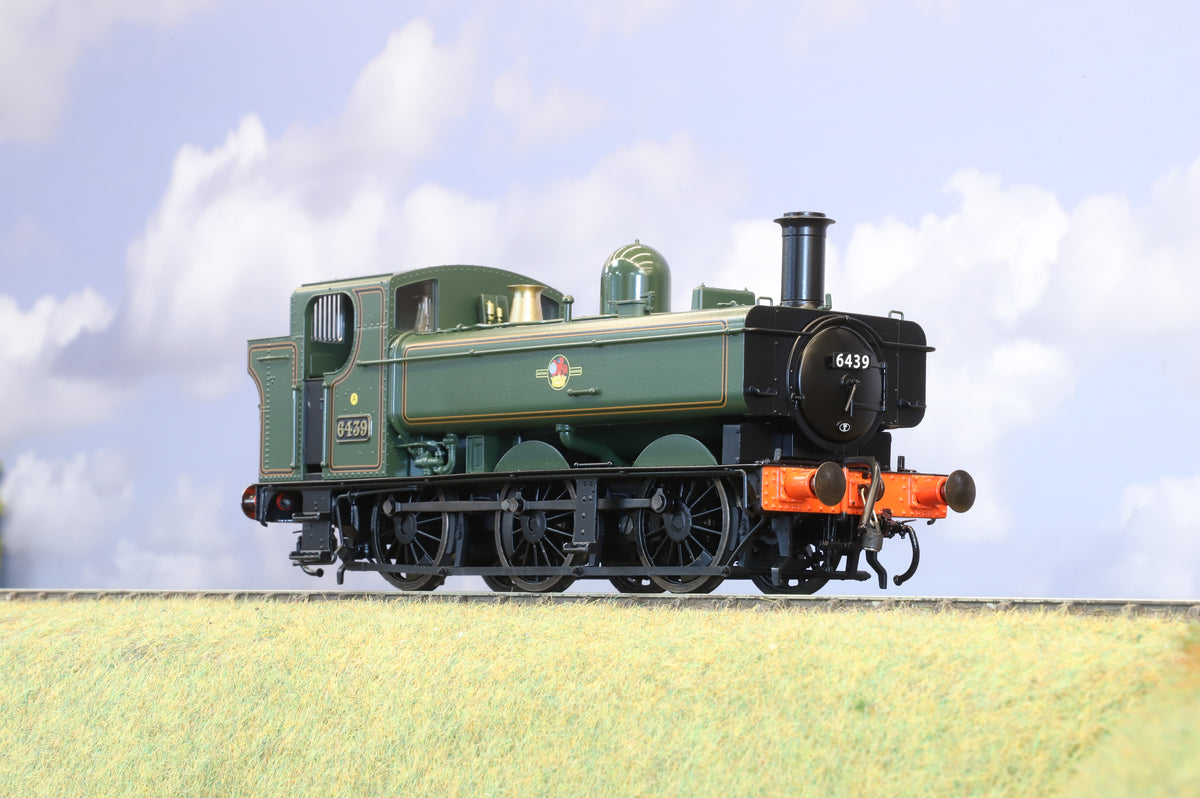 Dapol Finescale O Gauge Class 64xx Pannier No. 6439 BR Lined Green (Late Crest), DCC Sound