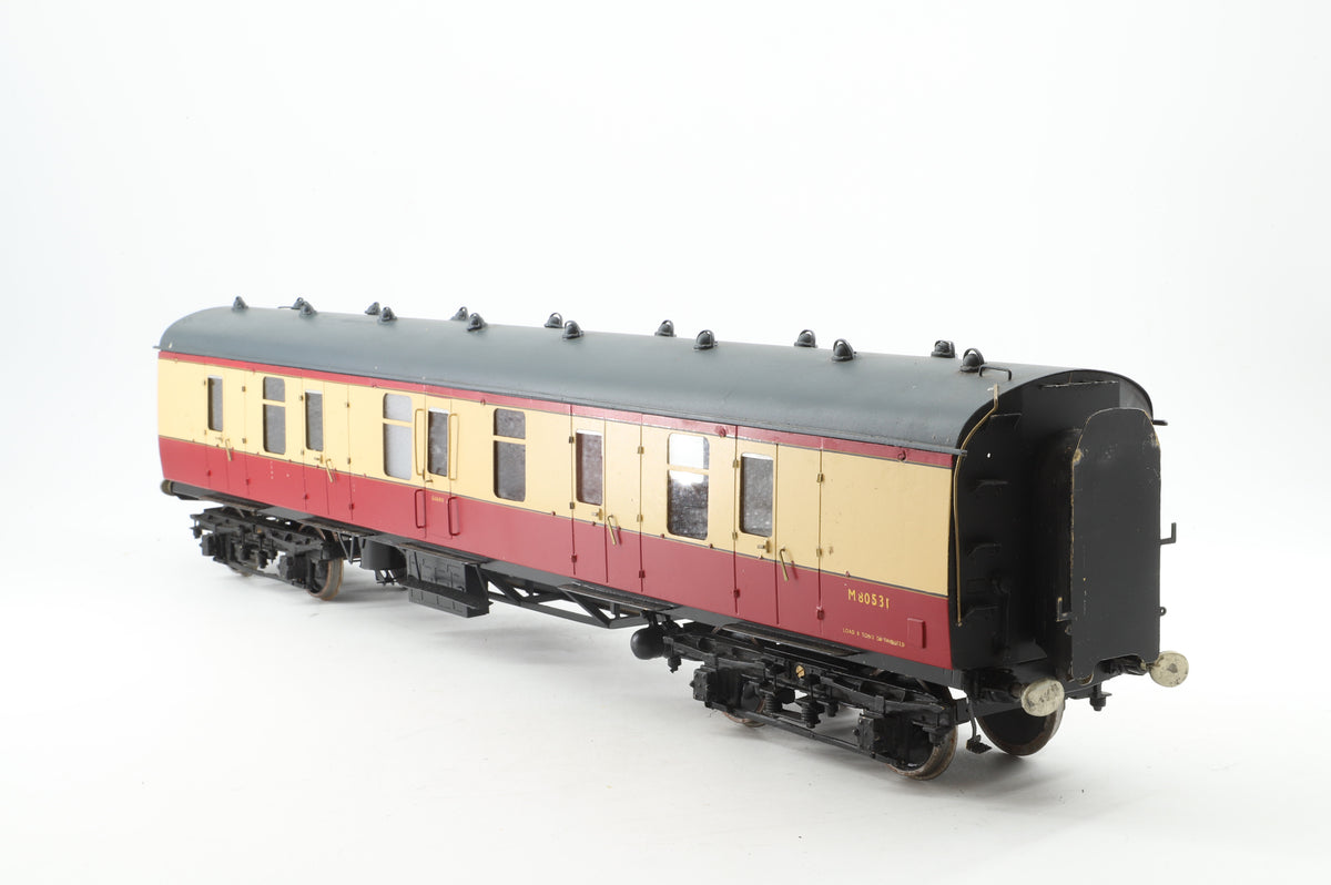 Finescale Gauge 1 (Kit-Built) BR MK1 BG Full Brake No. M80531, Blood & Custard (Brass Construction)