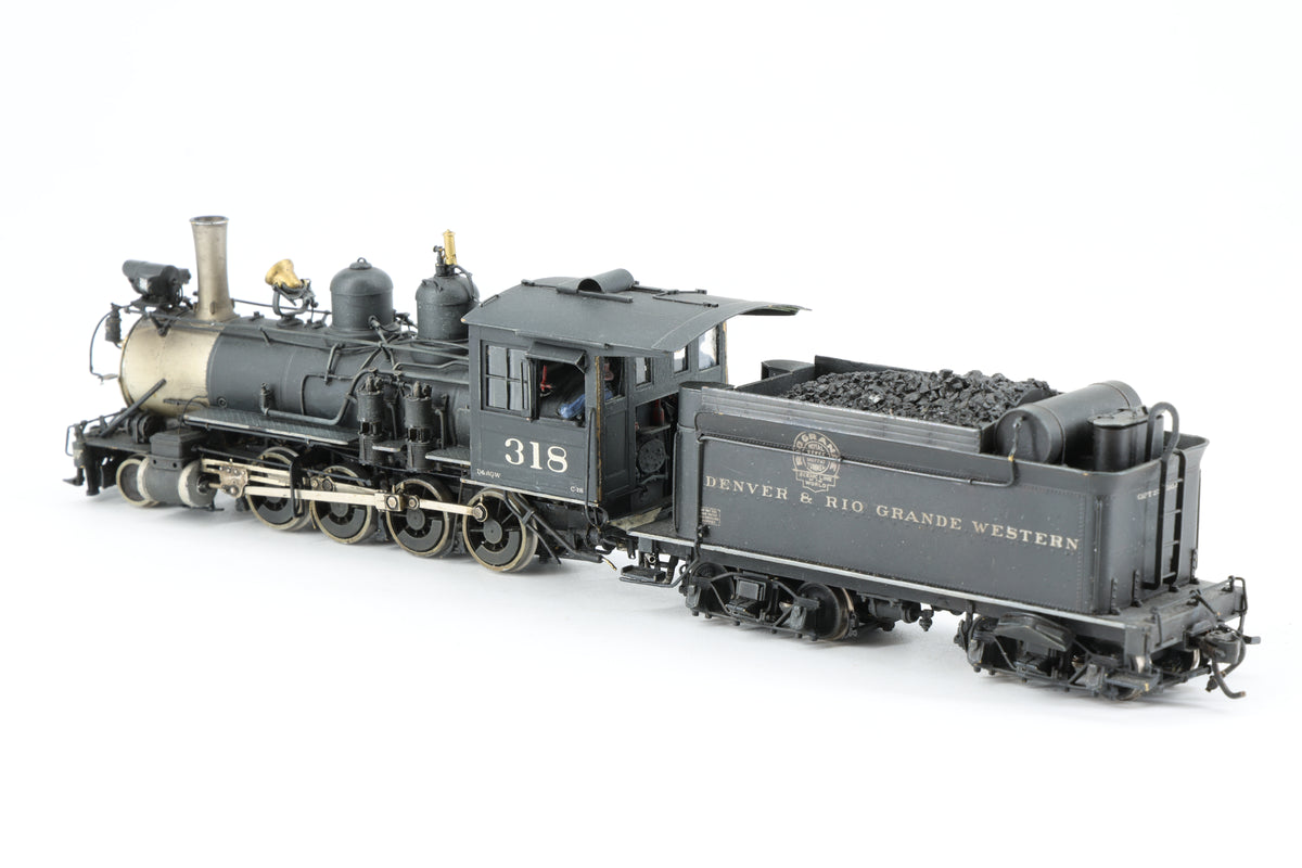P–B–L Milestone Models Sn3 D&RGW C-18 2-8-0 No. 318 Weathered