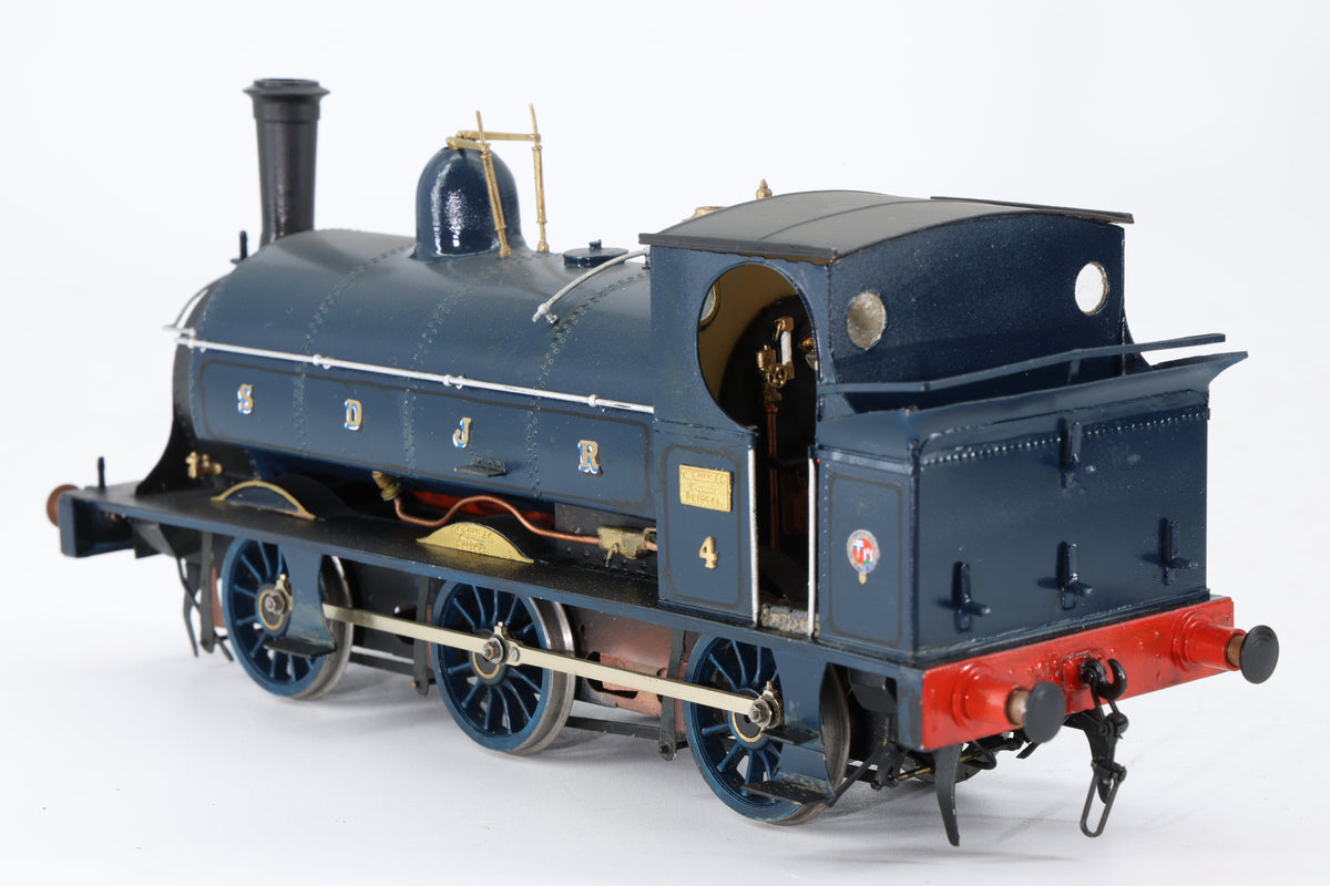 Finescale O Gauge (Kit-Built) SDJR Fox & Walker 0-6-0ST No. 4 Prussian Blue DCC Sound Pro-Weathered