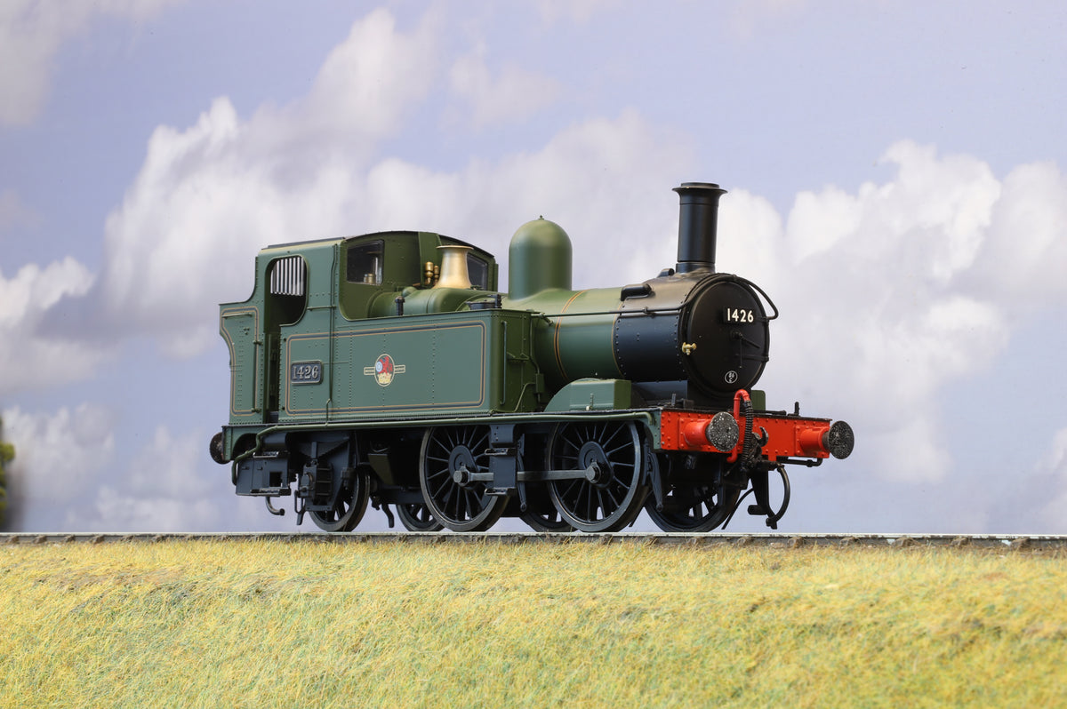 Dapol Finescale O Gauge Class 14xx No. 1426 BR Green Late Crest, DCC No sound