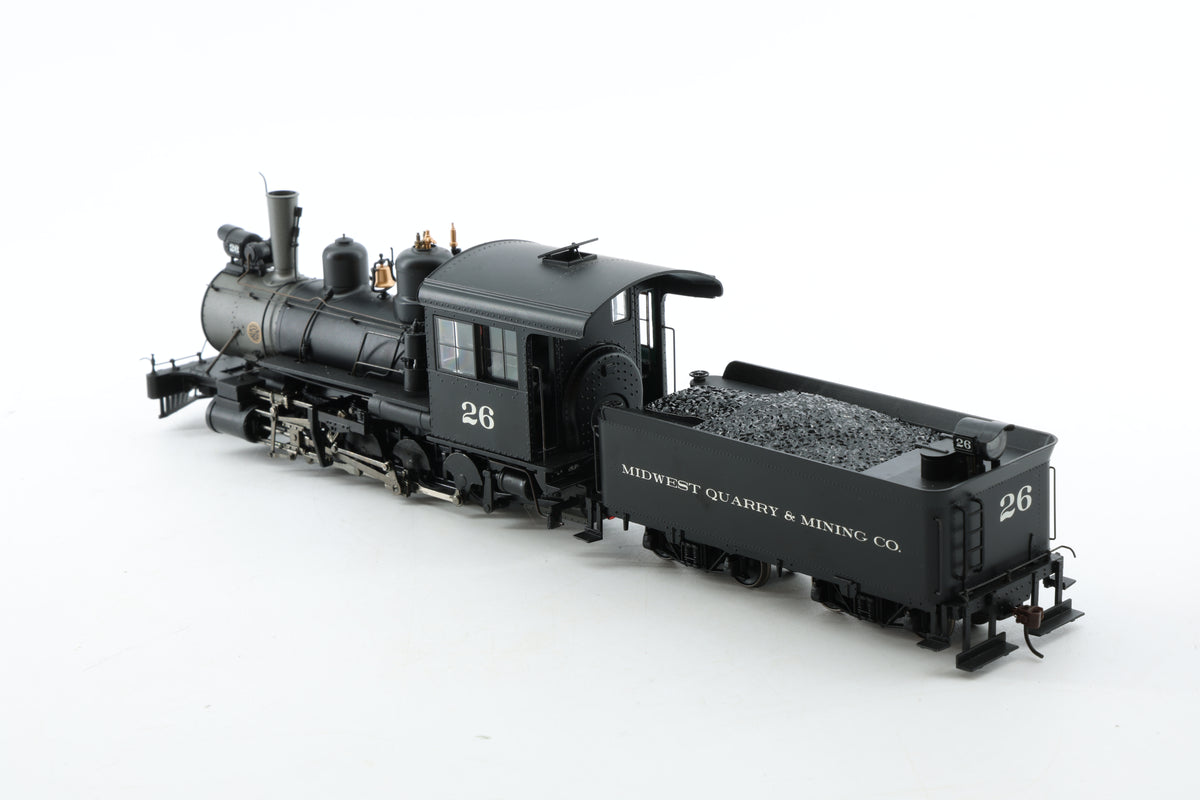 Spectrum/Bachmann On30 2-8-0 Consolidation No. 26 Midwest Quarry & Mining Co, DCC Fitted