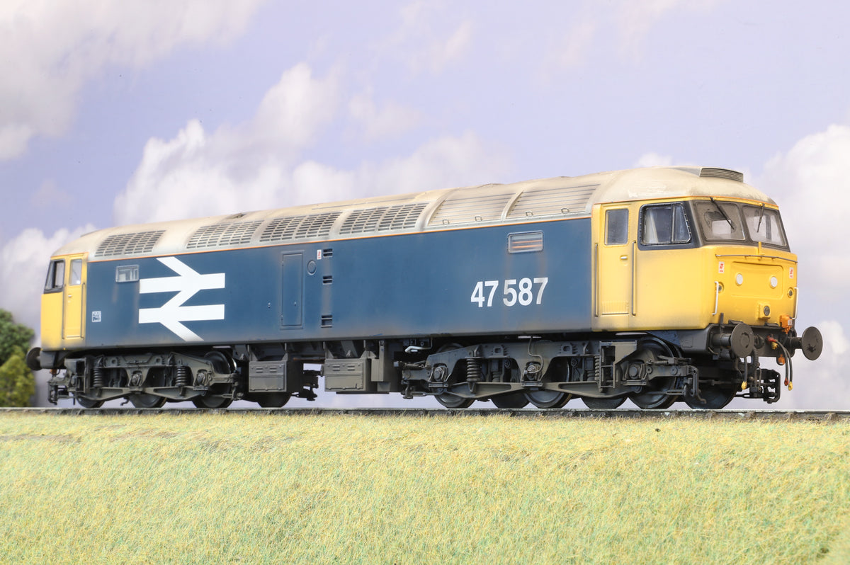 Heljan Finescale O Gauge Class 47 No.47587 BR Large Logo Blue, Weathered