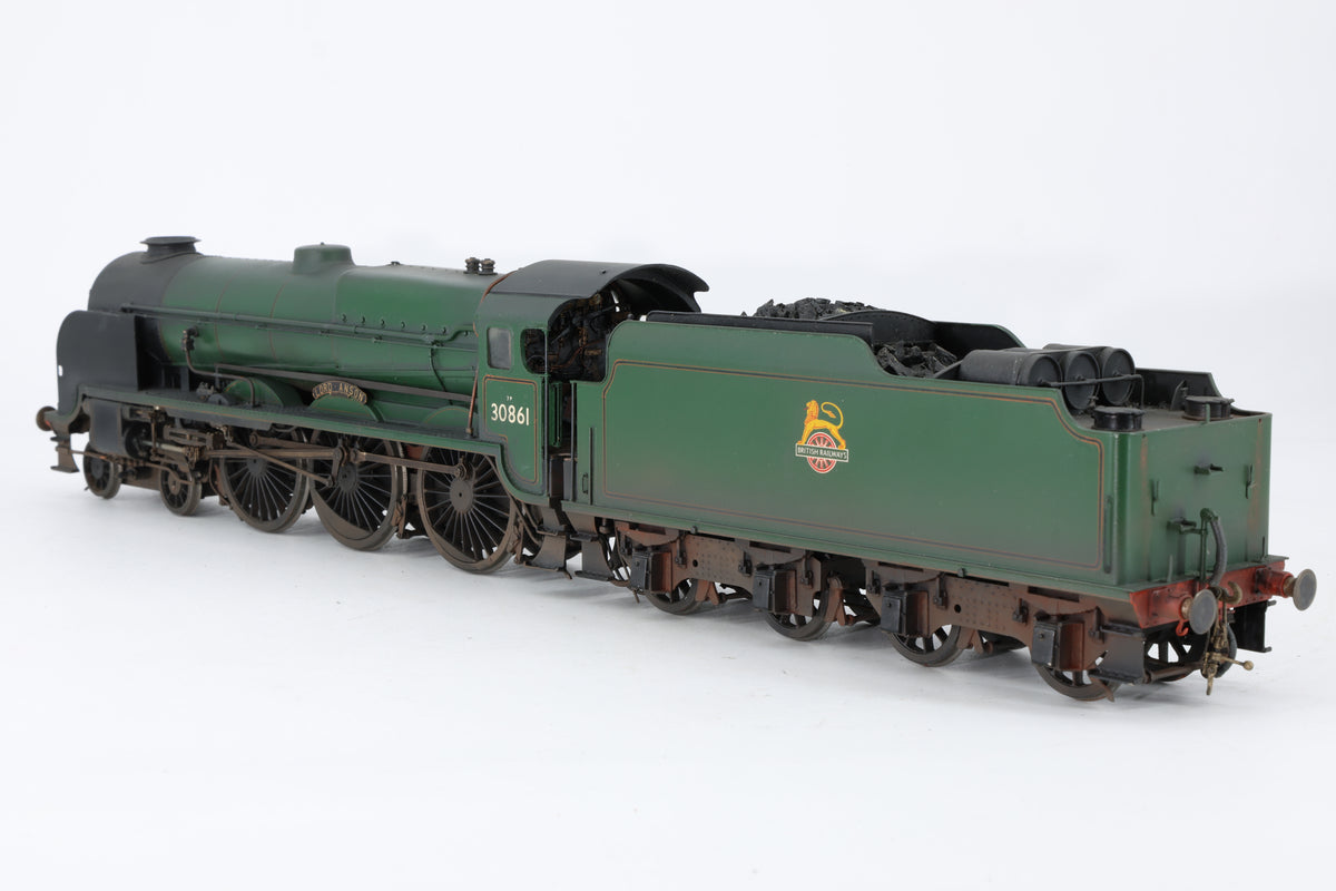 Finescale O Gauge (Kit-Built) ex-SR Lord Nelson No. 30861 'Lord Anson' BR Green Pro-Weathered