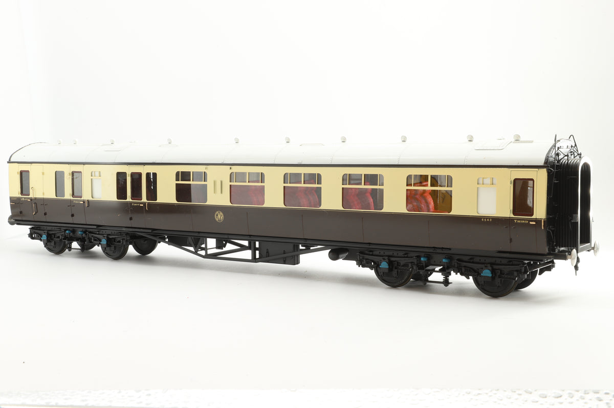 Finescale Brass Gauge 1 GWR Collett Brake Corridor Composite Chocolate & Cream