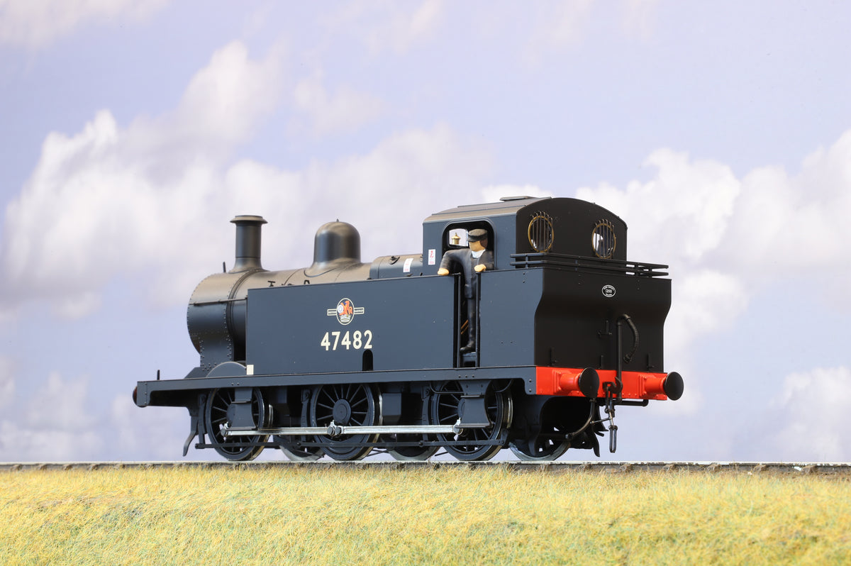 Dapol Finescale O Gauge Class 3F &#39;Jinty&#39; No. 47482 BR Black (Late Crest) DCC Sound