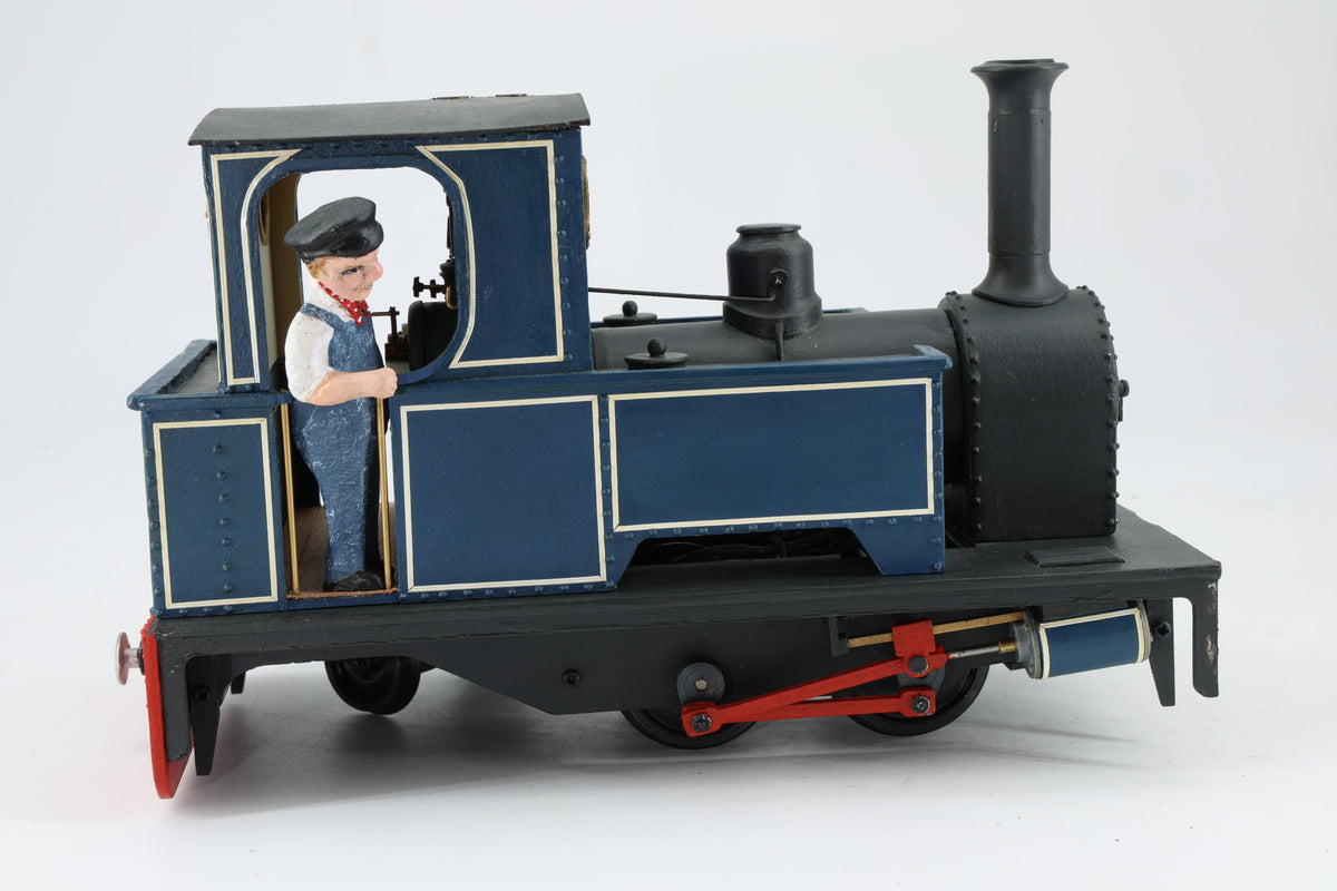 16mm (45mm Gauge) Kit Built 0-4-2 Tank Locomotive Blue