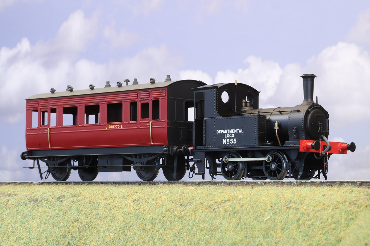 Finescale O Gauge (Kit-Built) ex-NER K/Y8 No. 55 'York Loco Departmental' and Engineers Saloon/Coach