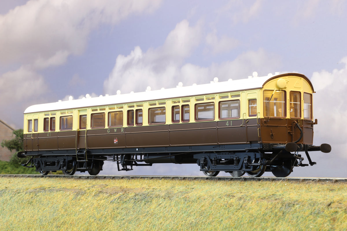 Dapol Finescale O Gauge Autocoach No. 41 GWR Twin Cities Chocolate & Cream