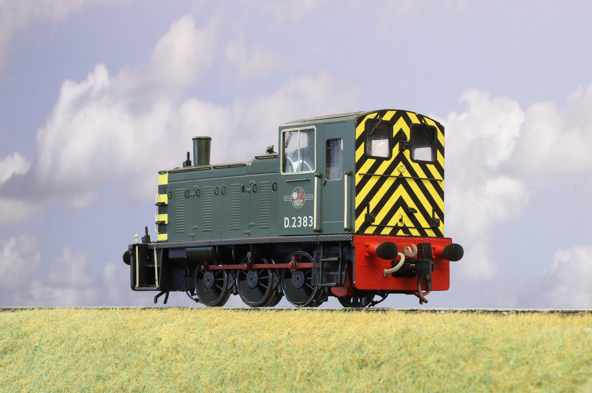 DJH Finescale O Gauge (Factory-Built) Class 03 Diesel Shunter No. D2383 BR Green (Wasp Stripes), DCC Sound