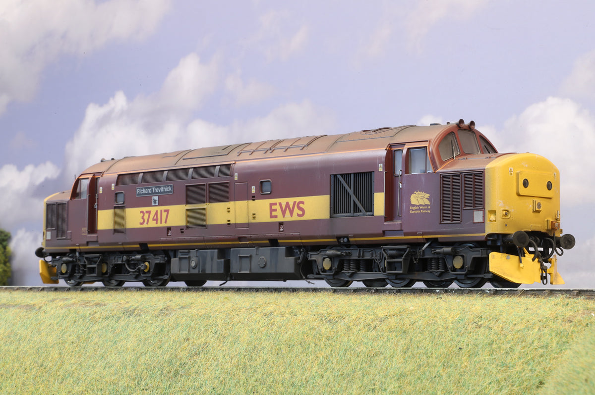 Heljan Finescale O Gauge Class 37 No. 37417 'Richard Trevithick' EWS, Weathered
