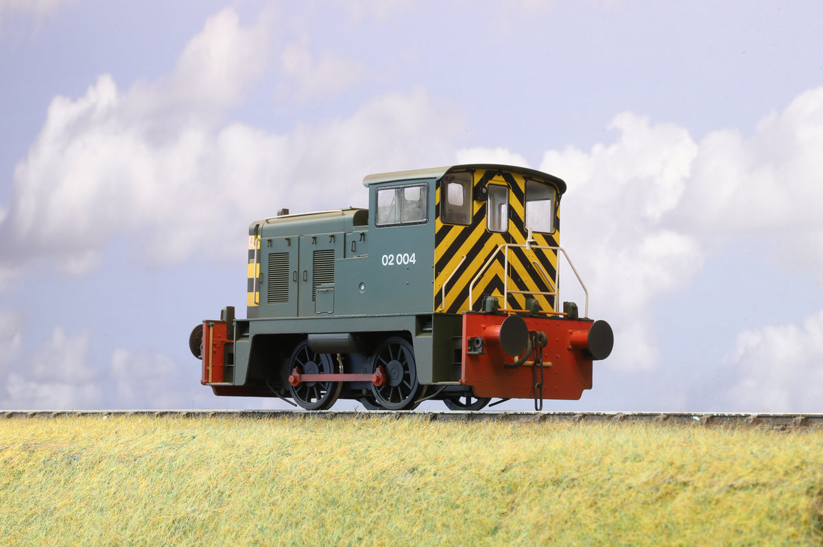 NEW Heljan Class 02 004 BR Green No Logo, Weathered