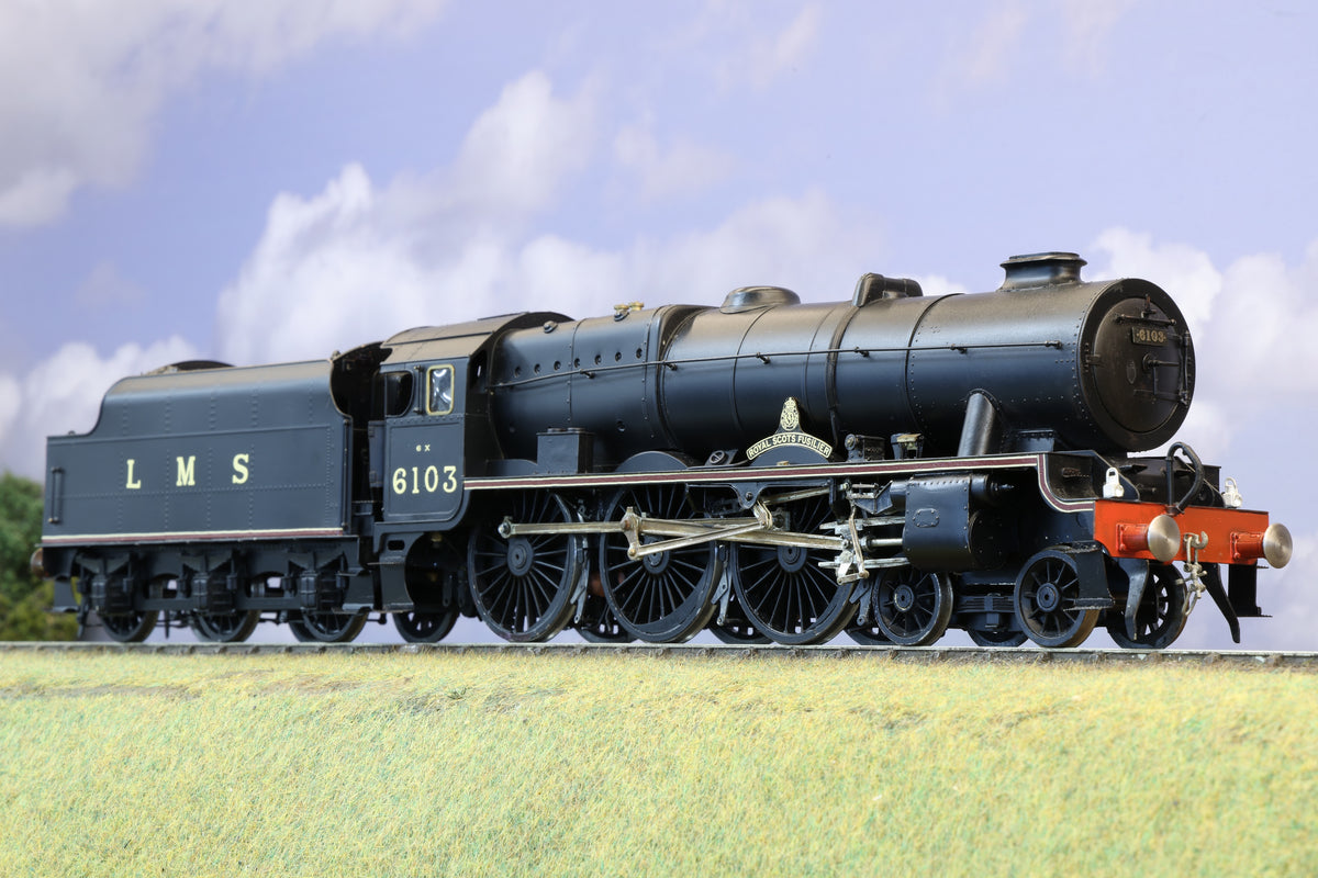 Gladiator Finescale O Gauge (Kit-Built) LMS Royal Scot No. 6103 'Royal Scots Fusilier', LMS Black