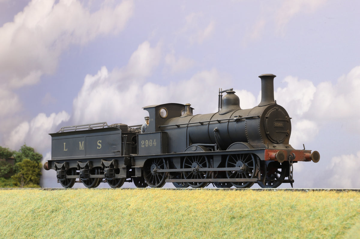 Finescale O Gauge (Kit-Built) Midland Railway 1142 Class 2F No. 2964, LMS Black, DCC Sound
