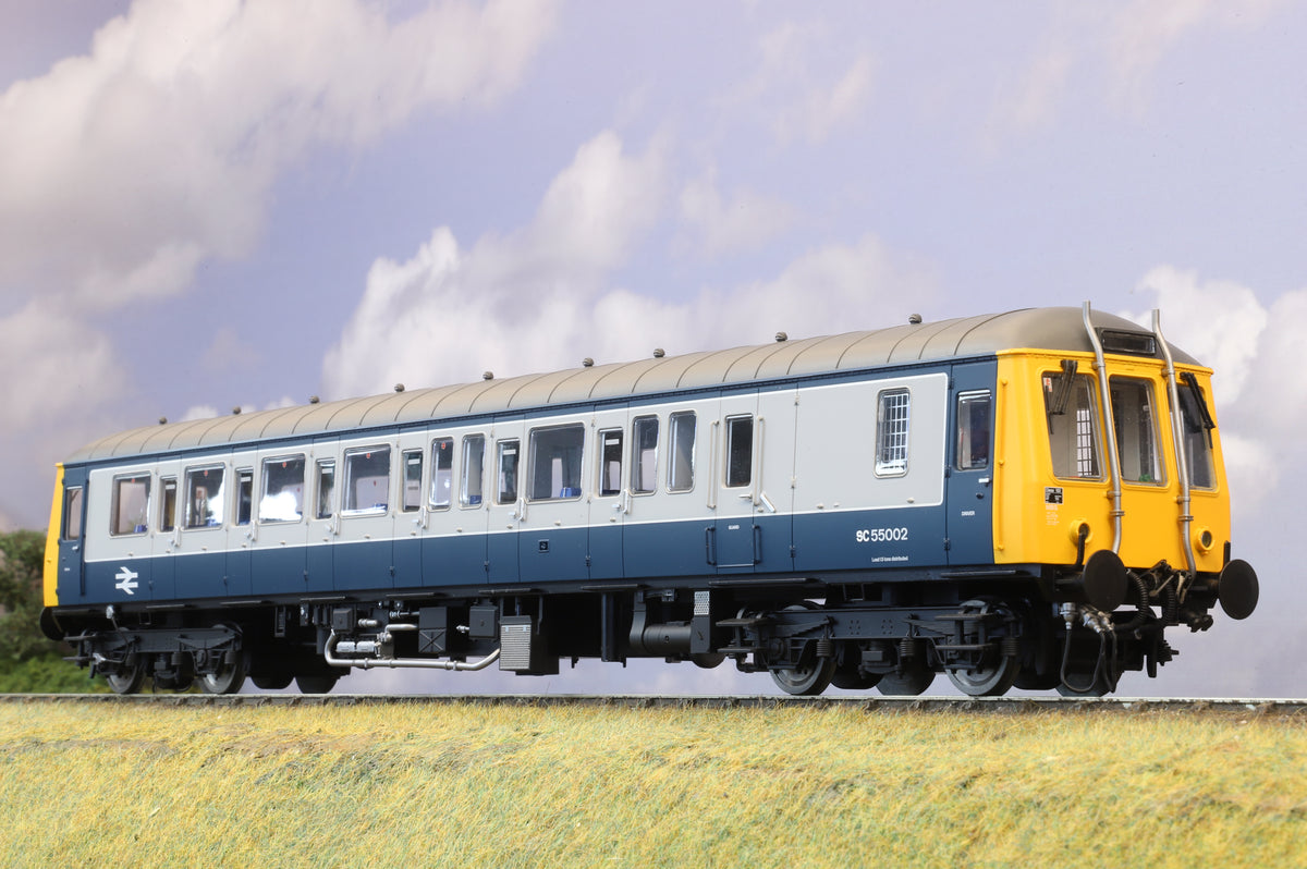 Dapol Finescale O Gauge Class 122 Railcar No. SC55002 Blue &amp; Grey DCC Sound