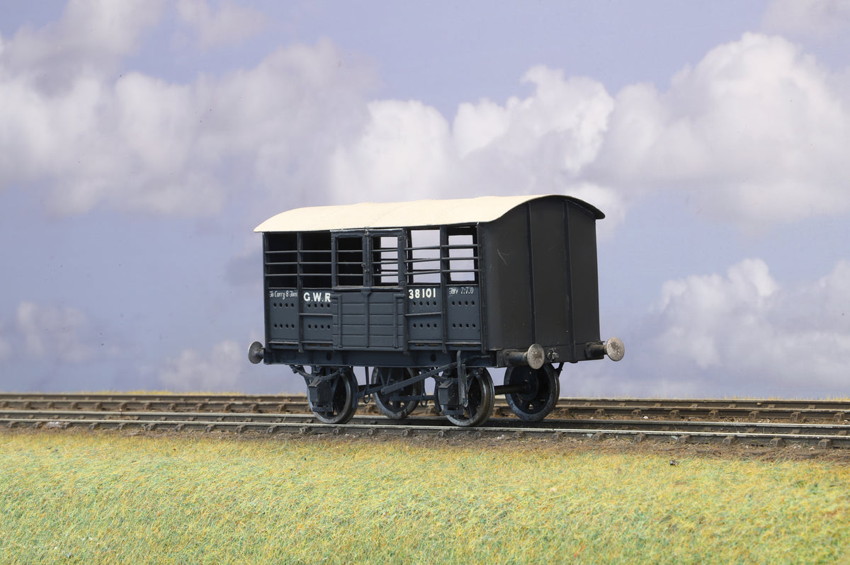WEP Models Finescale O Gauge (Kit-Built) GWR Iron Cattle Wagon No. 38101 (Brass Construction)