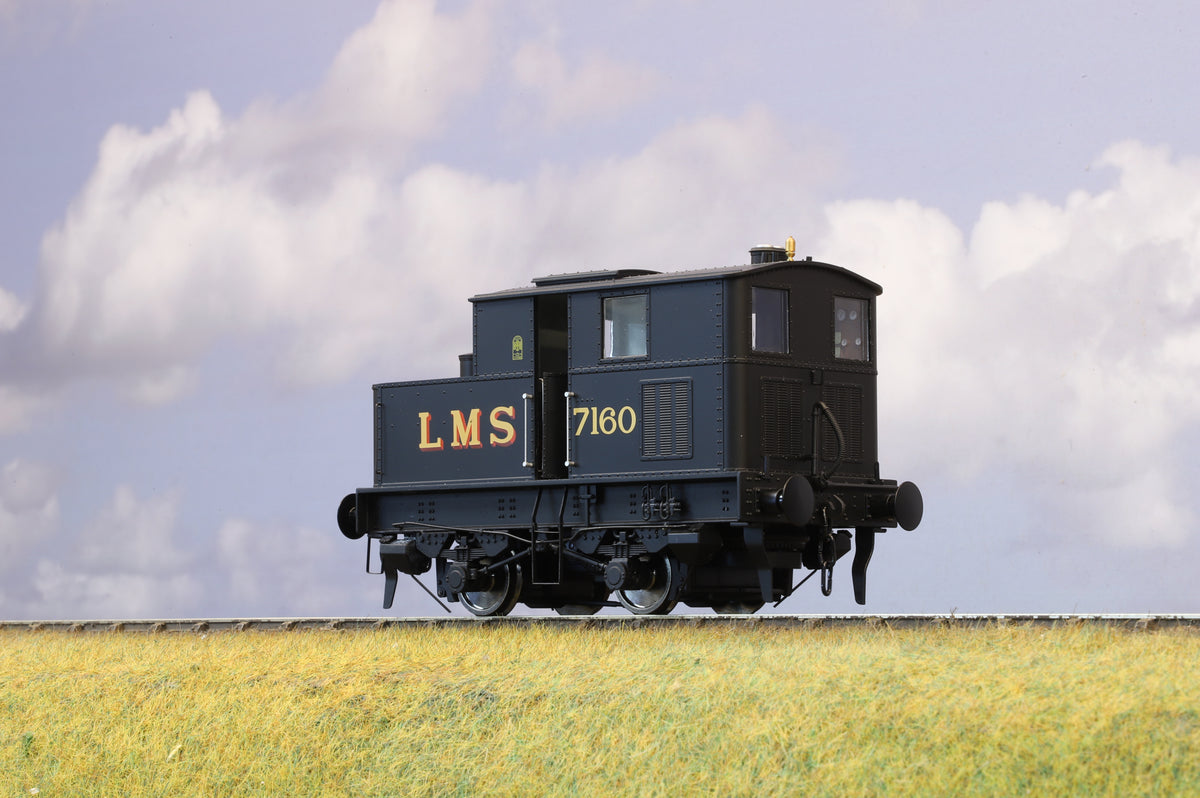 Dapol Finescale O Gauge Sentinel Steam Shunter No. 7160 LMS Black DCC Sound