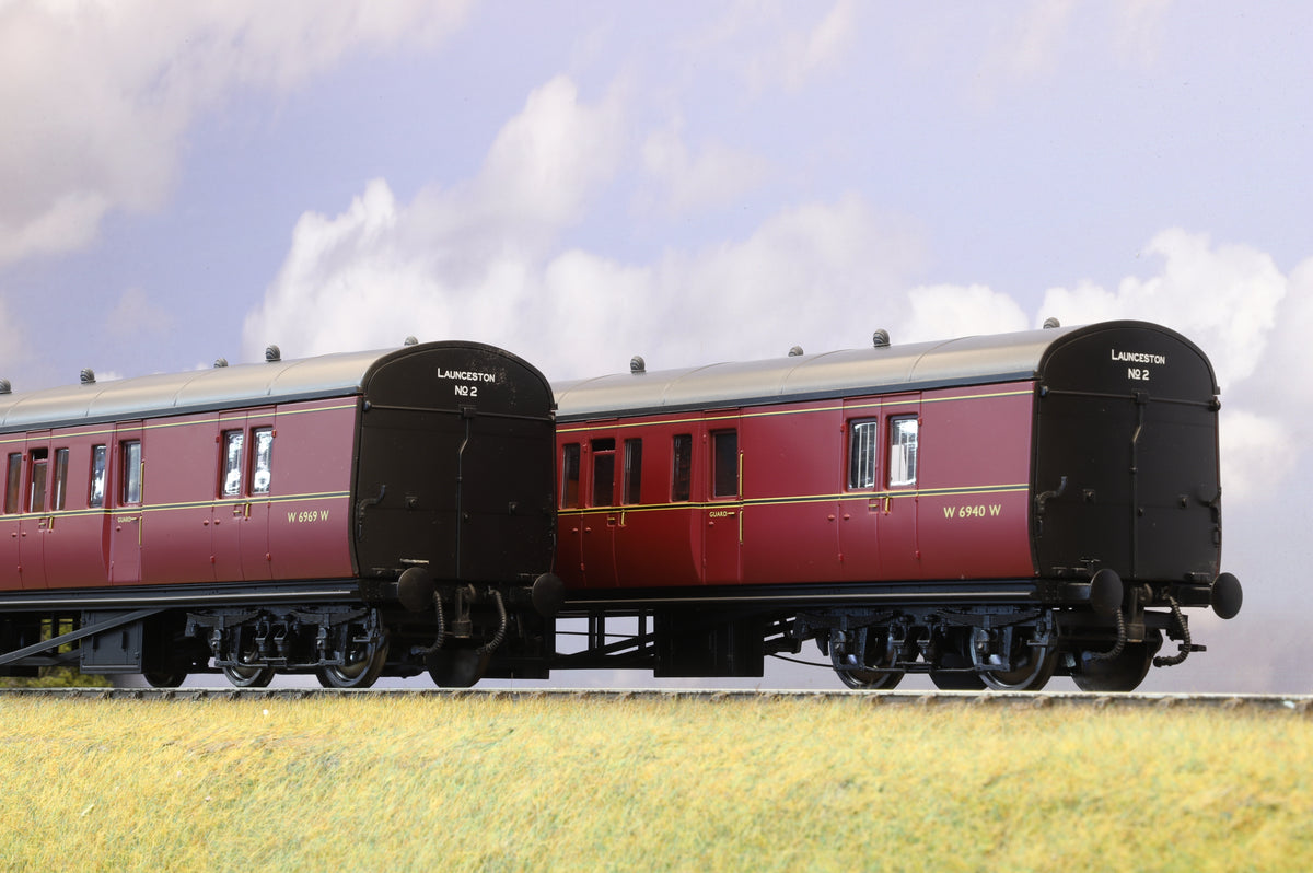 Lionheart Finescale O Gauge Suburban B Set BR Crimson &#39;Launceston&#39;