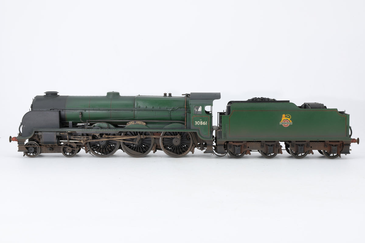 Finescale O Gauge (Kit-Built) ex-SR Lord Nelson No. 30861 'Lord Anson' BR Green Pro-Weathered