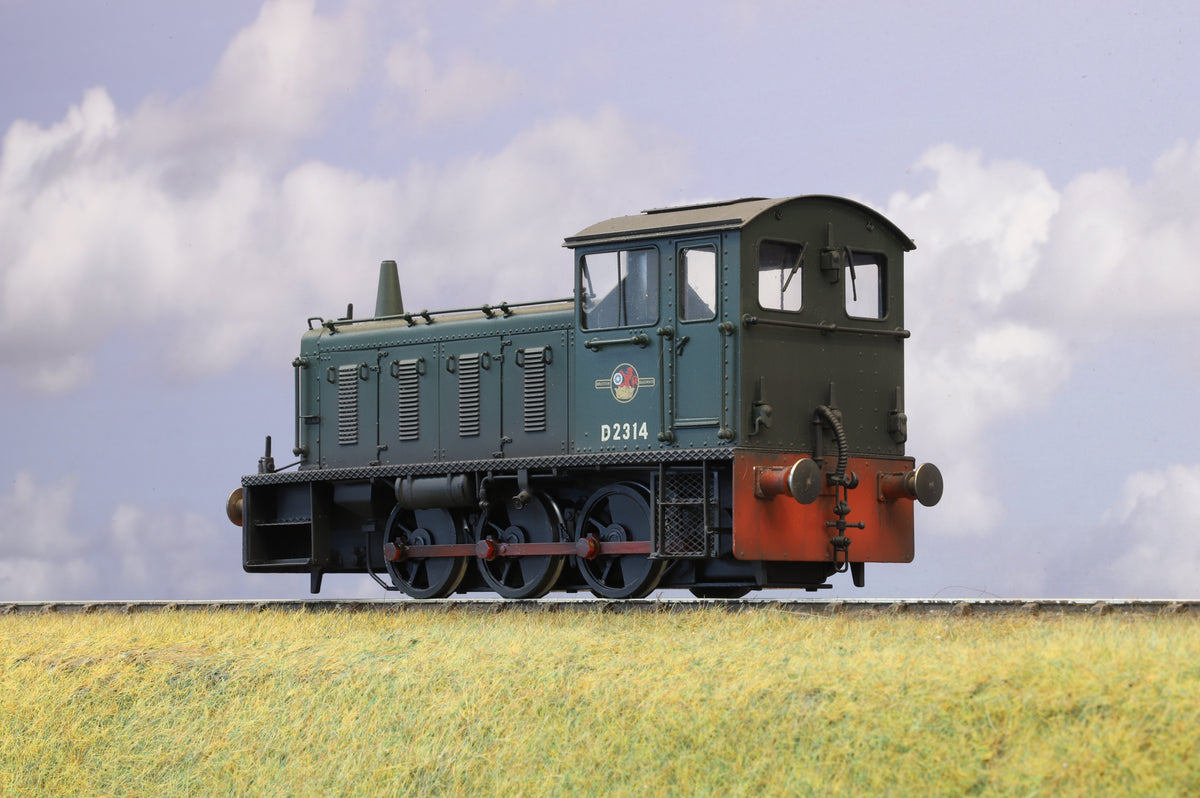 Bachmann Brassworks Finescale O Gauge Class 04 Shunter No. D2314, BR Green, Pro Weathered