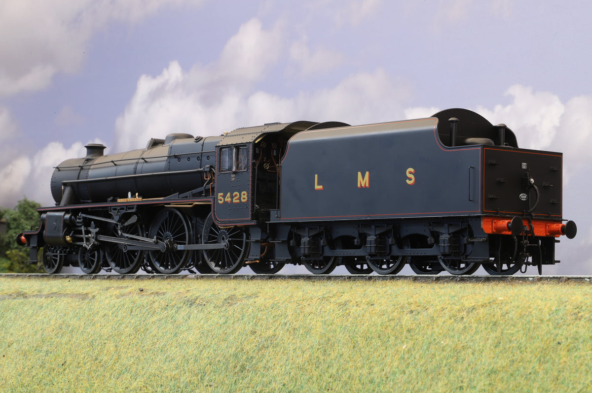 Finescale O Gauge Ellis Clark Trains E1001Z Black 5 No. 5428 'Eric Treacy', Lined LMS (1936) w/ Sans Serif Lettering (Welded Tender)