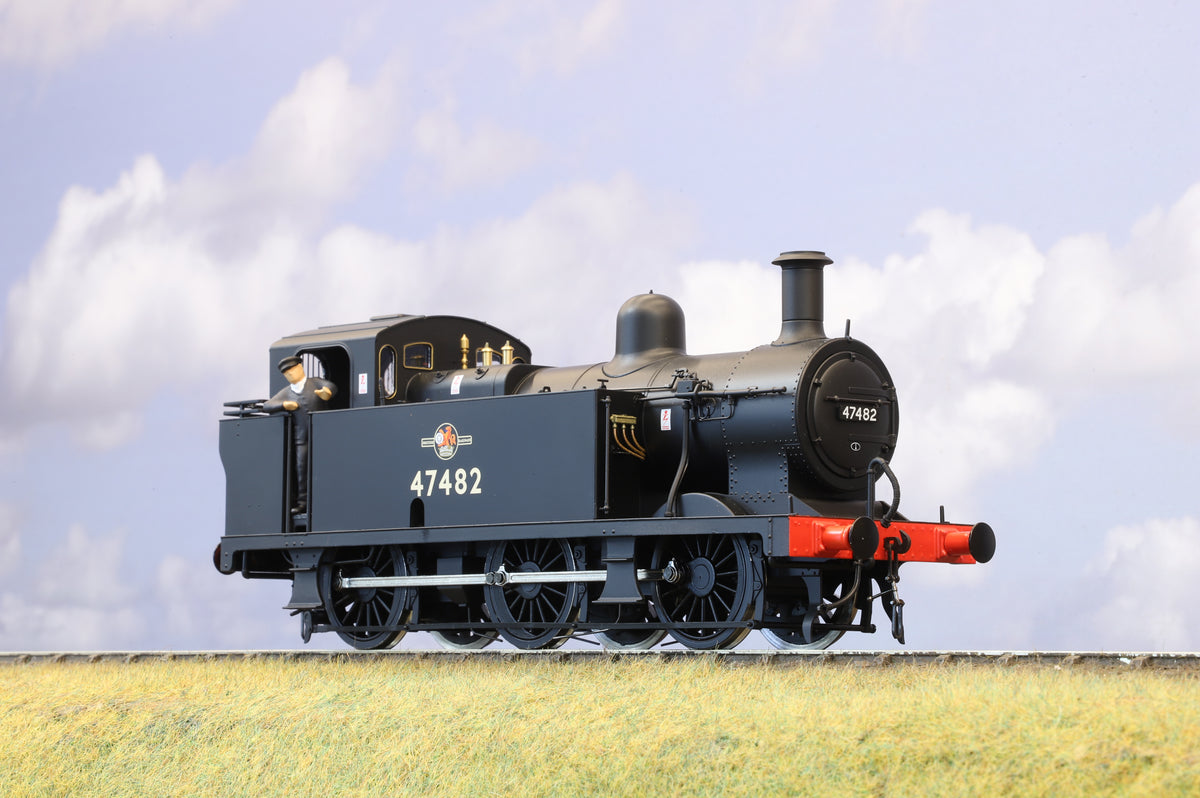 Dapol Finescale O Gauge Class 3F &#39;Jinty&#39; No. 47482 BR Black (Late Crest) DCC Sound
