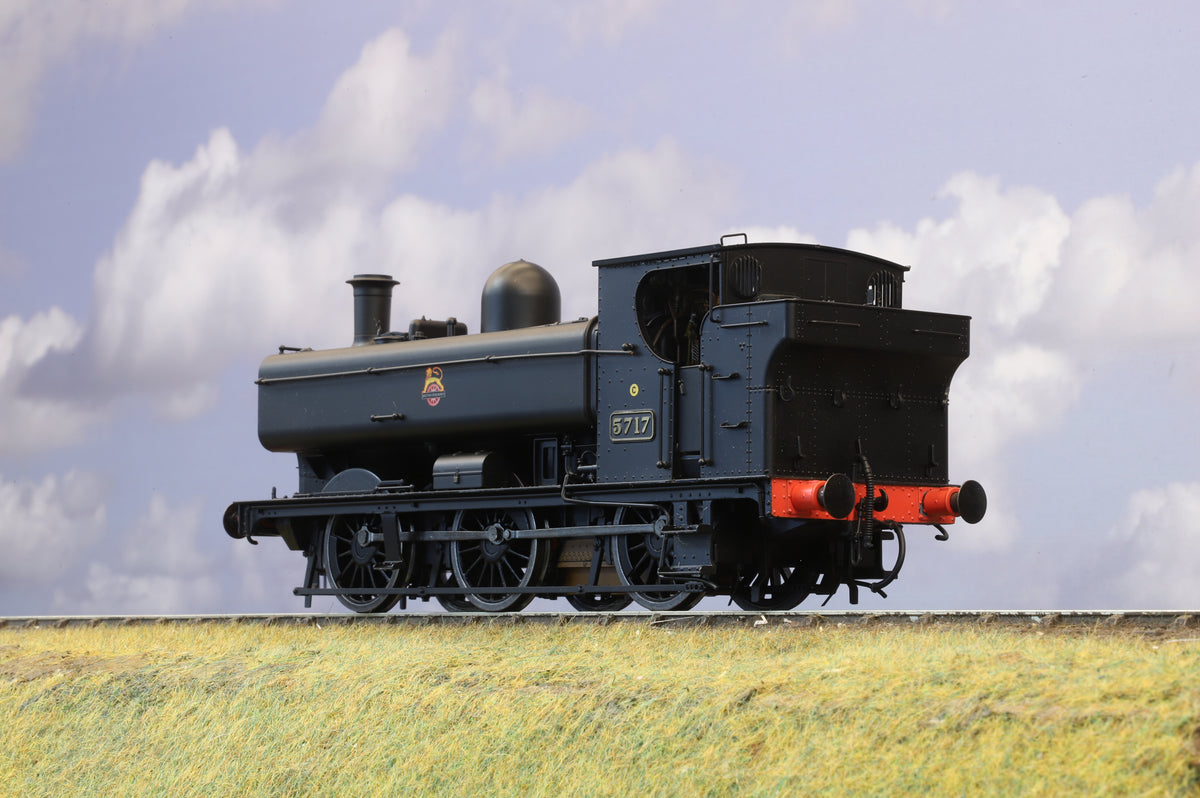 Dapol Finescale O Gauge Class 57xx Pannier Tank No. 5717 BR Black (Early Crest)