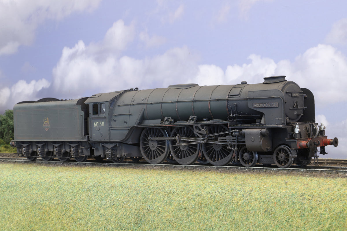 DJH Finescale O Gauge Peppercorn A1 No. 60158 'Aberdonian' BR Green Early Crest Weathered DCC Sound & Smoke