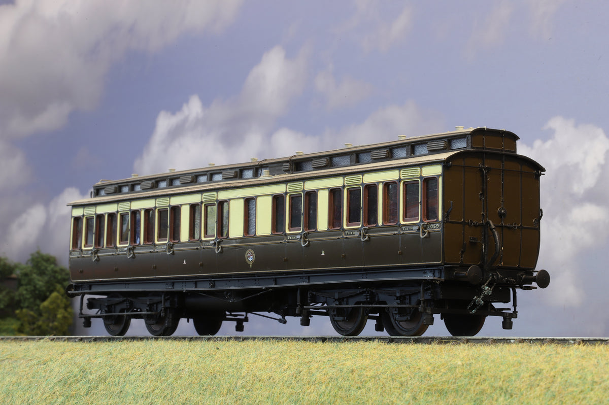 Finescale O Gauge (Kit-Built) GWR Composite First/Third Clerestory Coach No. 7059