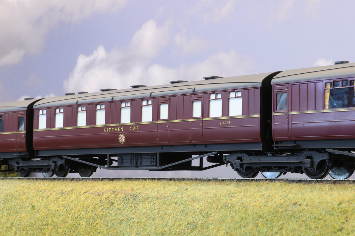 Golden Age Models Finescale O Gauge Gresley Restaurant Triplet Set BR Maroon