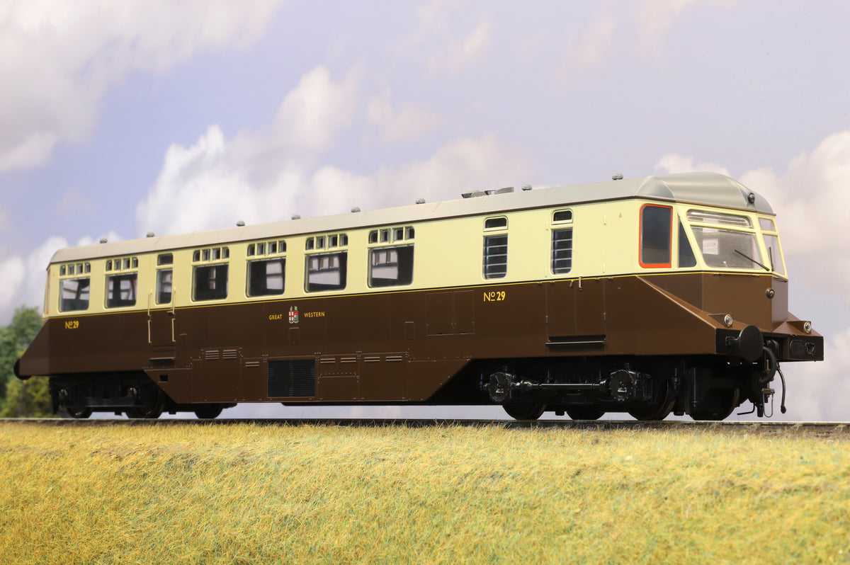 Heljan Finescale O Gauge GWR AEC Railcar No. 29 Chocolate & Cream DCC Sound