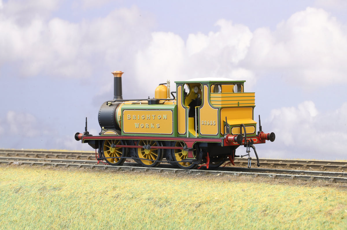Dapol/Gaugemaster Finescale O Gauge 'Terrier' 'Brighton Works' Improved Engine Green No. 32635, DCC Sound
