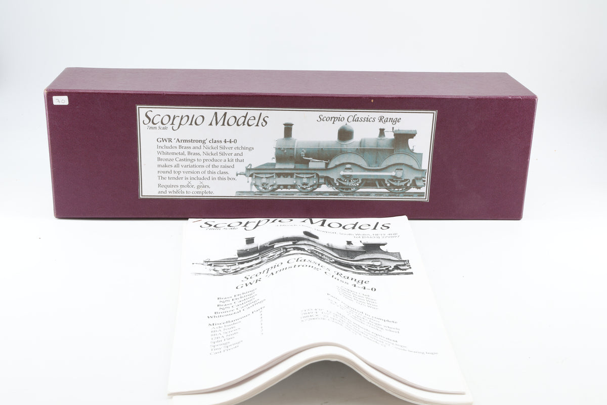 Scorpio Models GWR Armstrong Class 4-4-0 Locomotive and Tender Kit